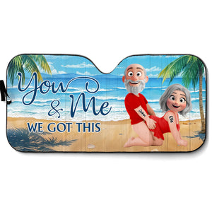 You And Me - Personalized Naughty Couple Car Sunshade