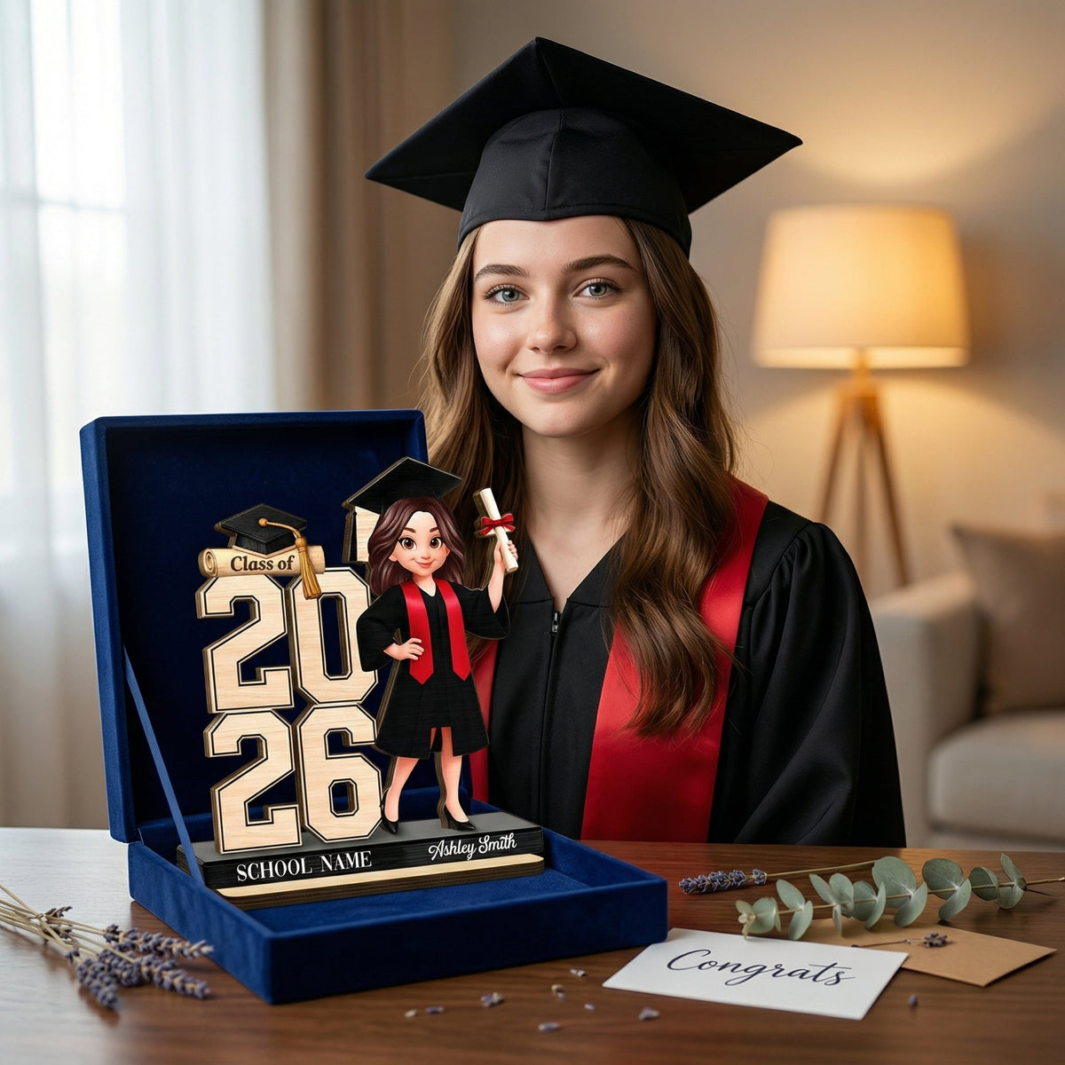 Personalized Graduation Wooden Plaque - Graduation Gift For Graduates