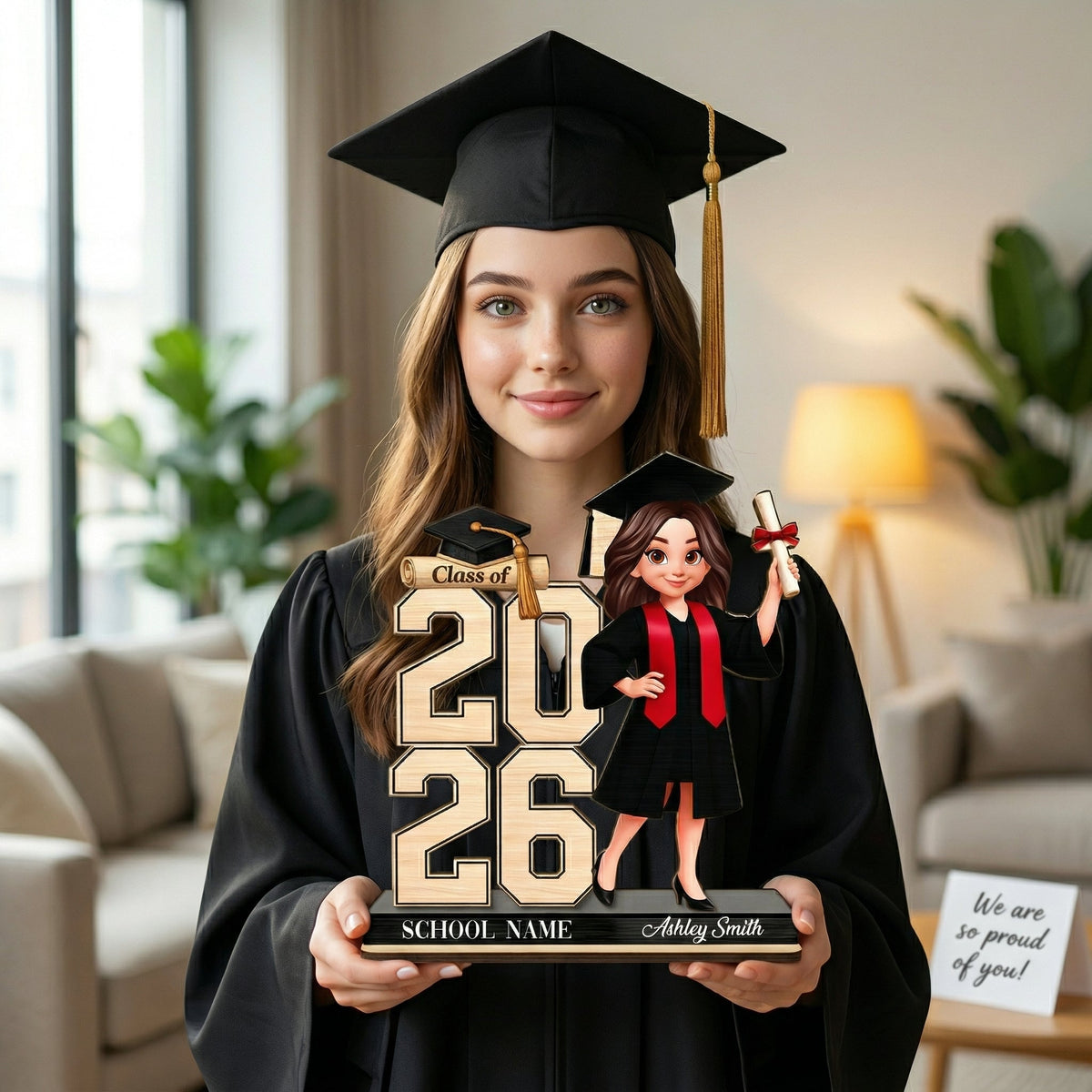 Personalized Graduation Wooden Plaque - Graduation Gift For Graduates