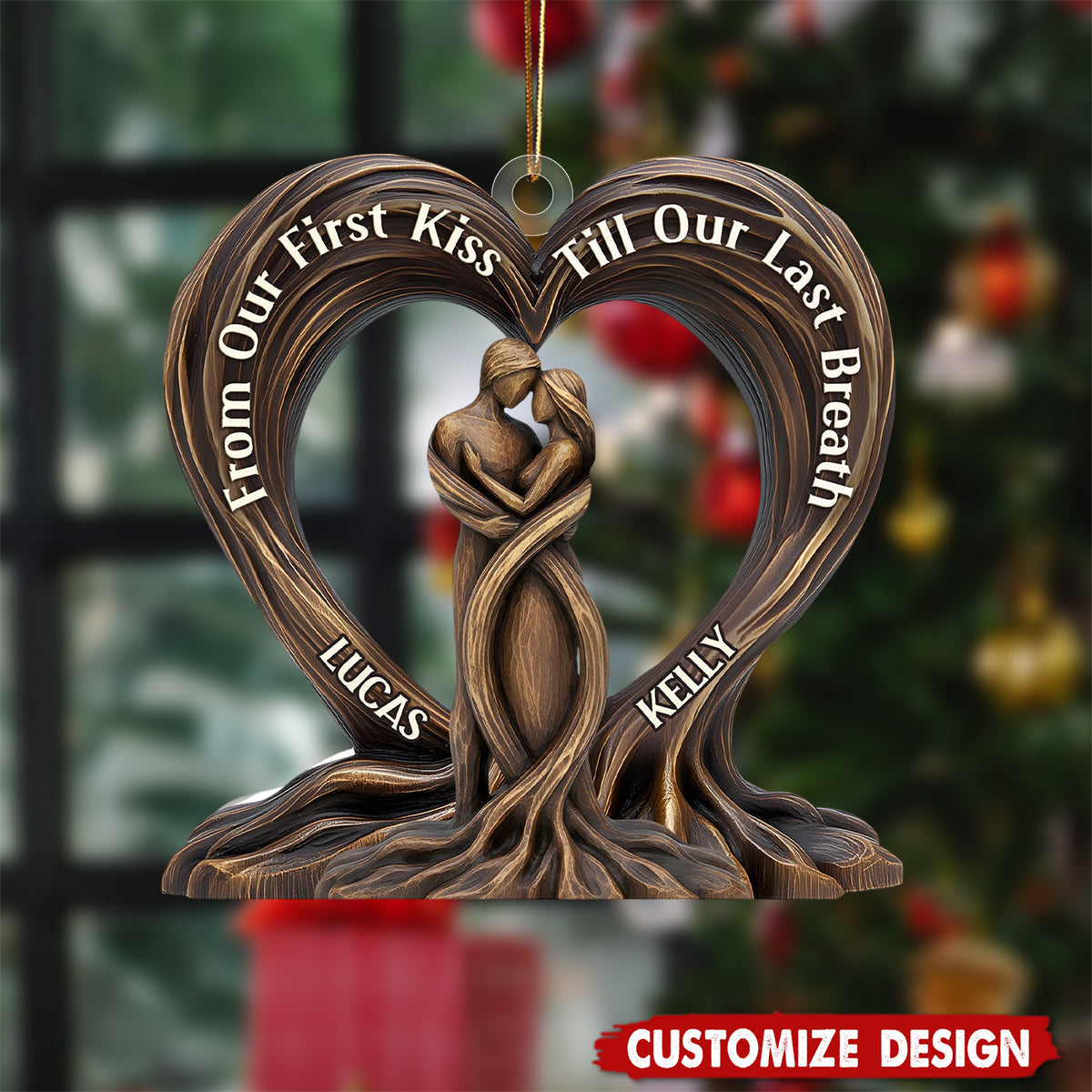 Heart Of The Trees - Personalized Couple Christmas Ornament
