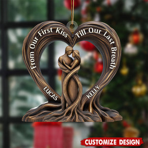Heart Of The Trees - Personalized Couple Christmas Ornament