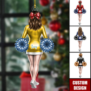 Personalized Cheerleader Girl Ornament- Gift For Cheerleaders