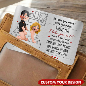 I Promise To Always Be By Your Side Or Under You Or On Top Of You Gift For Him/Her - Personalized Wallet Card