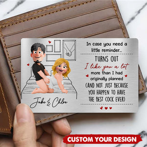 I Promise To Always Be By Your Side Or Under You Or On Top Of You Gift For Him/Her - Personalized Wallet Card