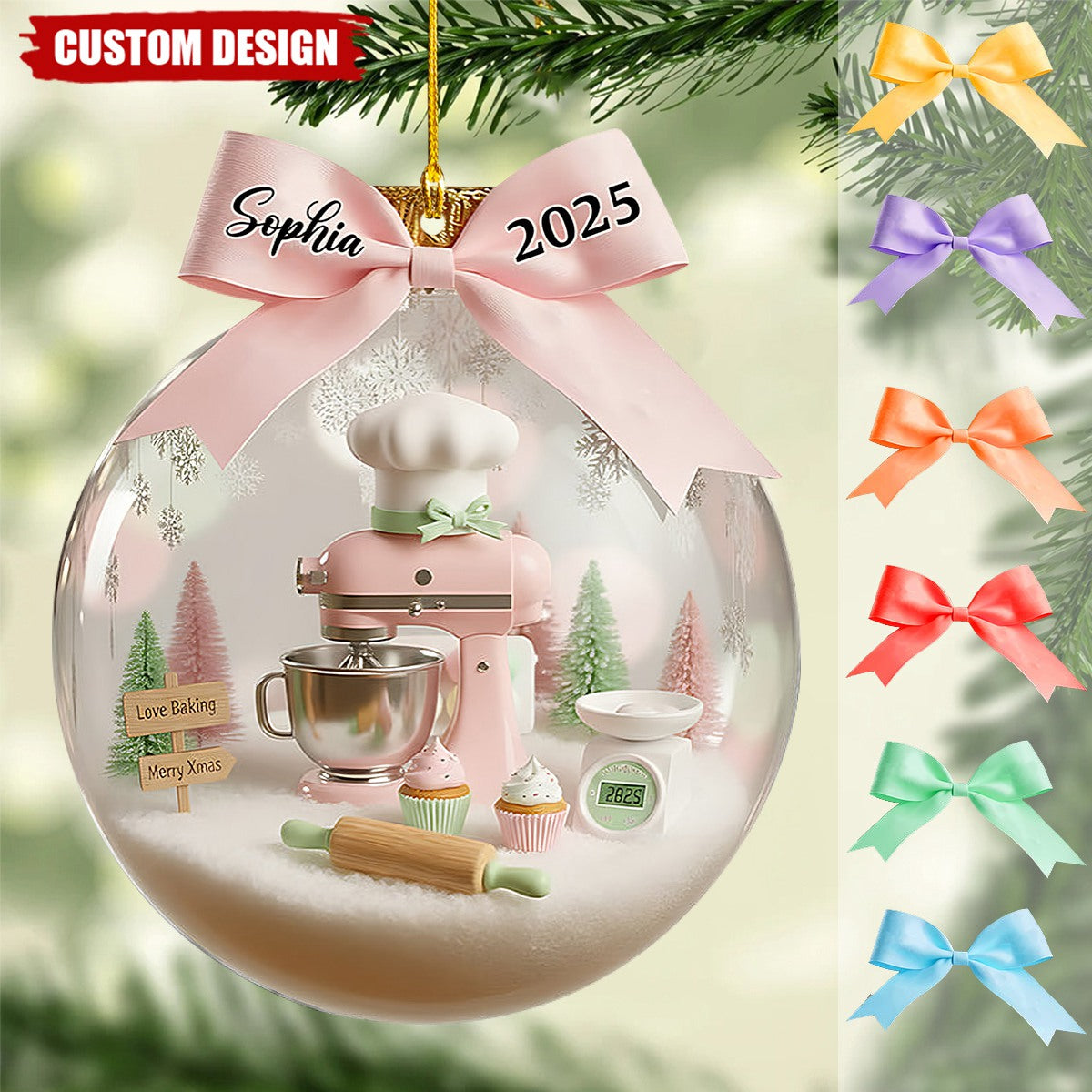 Love Baking - Personalized Baking Ornament
