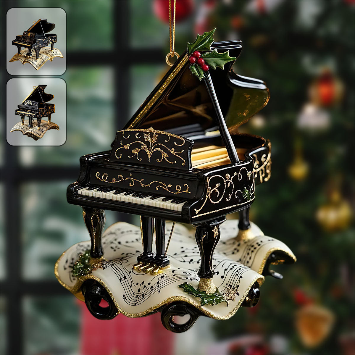 Piano Christmas Ornament - Gift For Pianist