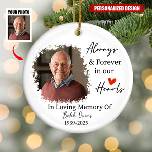 Personalized Photo Memorial Ornament