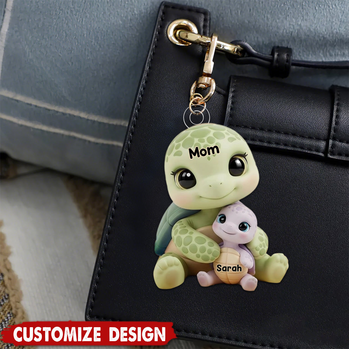 Mama/Nana Turtle - Personalized Mother Keychain