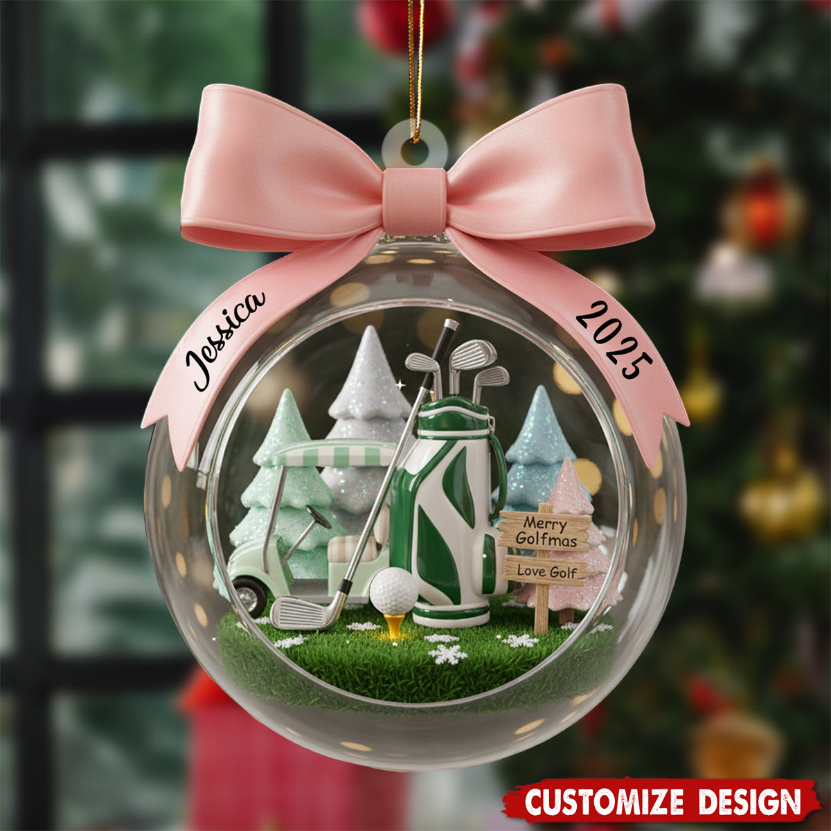 Personalized Golf Ornament - Gift For Golf Lovers
