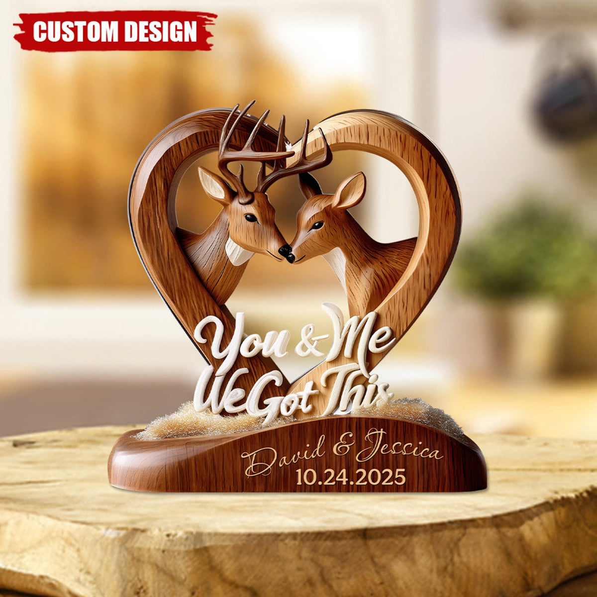 You And Me We Got This - Personalized Custom Shaped Acrylic Plaque
