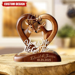 You And Me We Got This - Personalized Custom Shaped Acrylic Plaque
