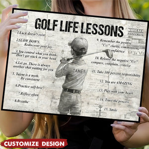 Personalized Golf Kid Canvas Poster - Gift For Golf Lovers