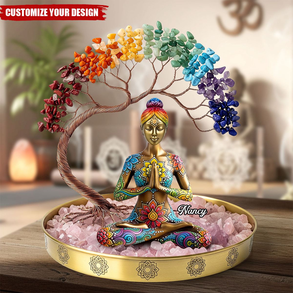 Yoga Girl Plaque - Personalized Gifts For Yoga Lovers