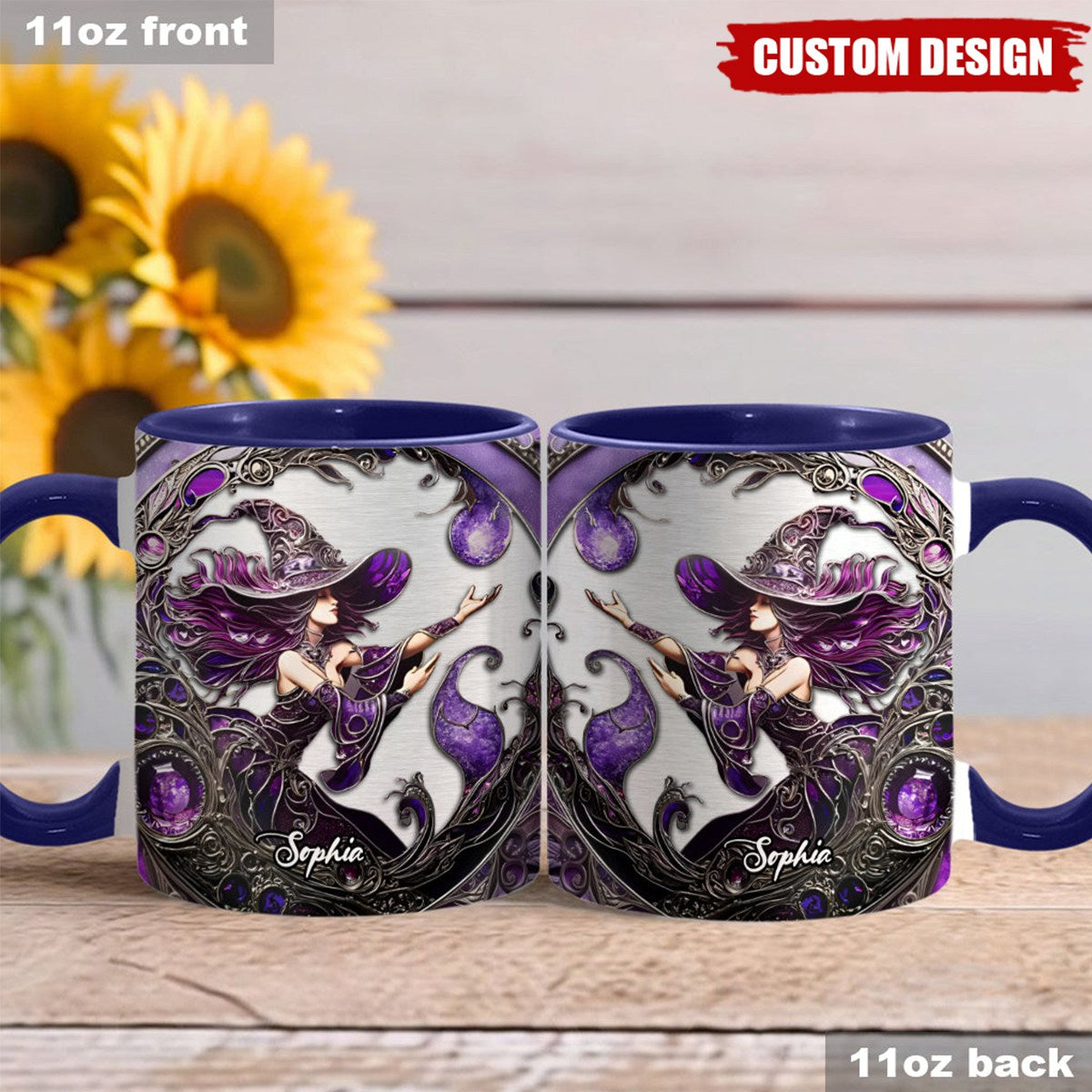Beautiful Witch - Personalized Witch Accent Mug