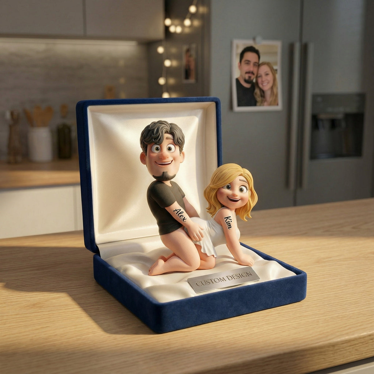 Naughty Personalized Couple Fridge Magnet -Gift For Couple