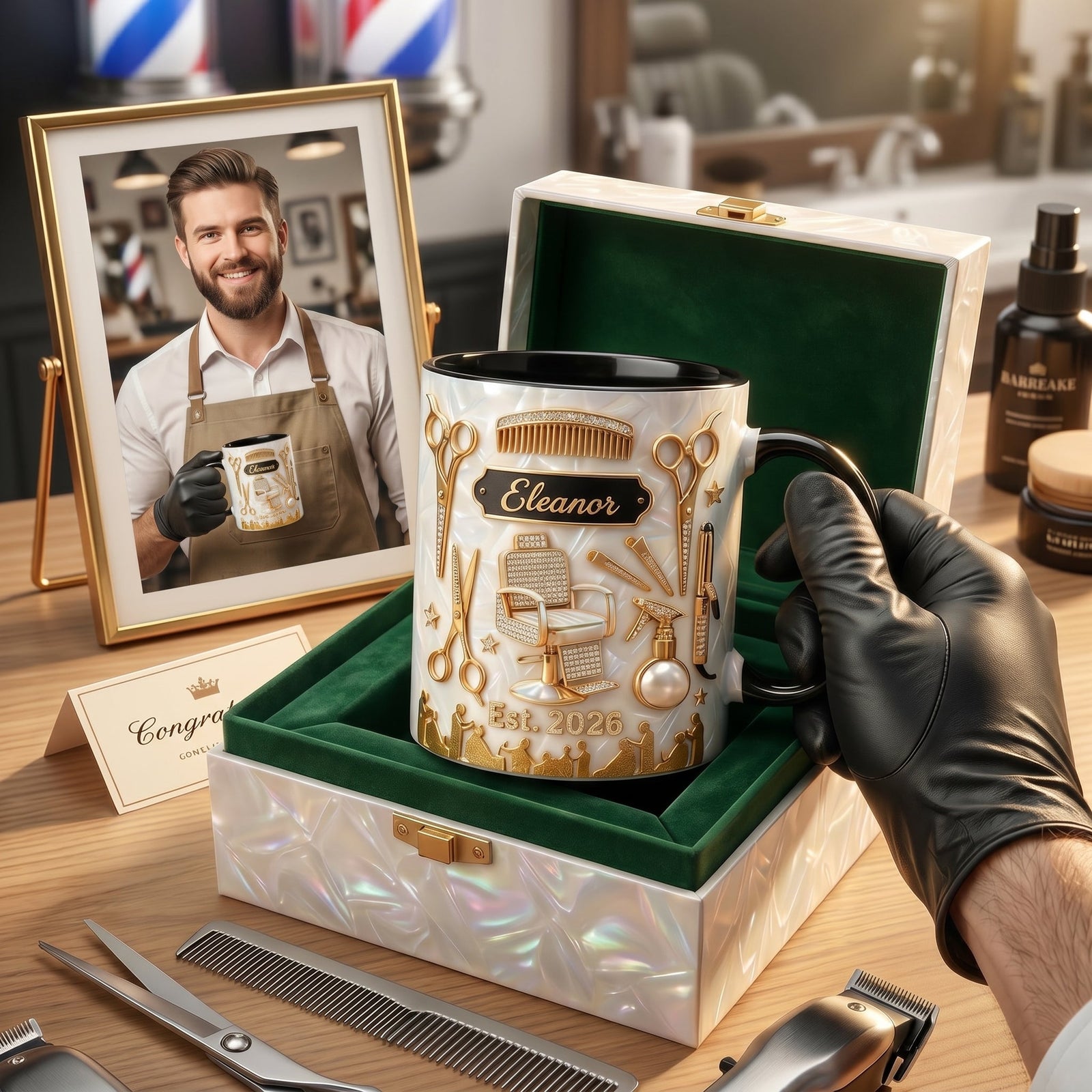 Personalized Hairstylist Mug, Custom Name Hairdresser Coffee Mug