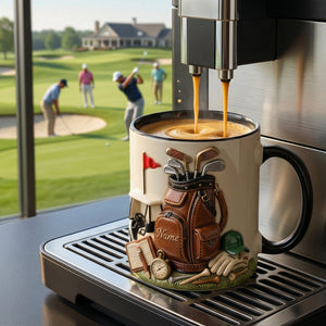 Personalized Custom Name Golf Mug - Gift For Golfer Enthusiasts