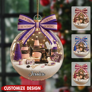 Personalized Sewing Ornament - Gift For Sewing Lovers