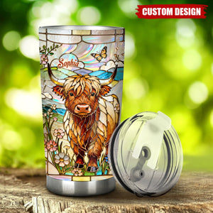 Love Highland Cows - Personalized Highland Cow Tumbler