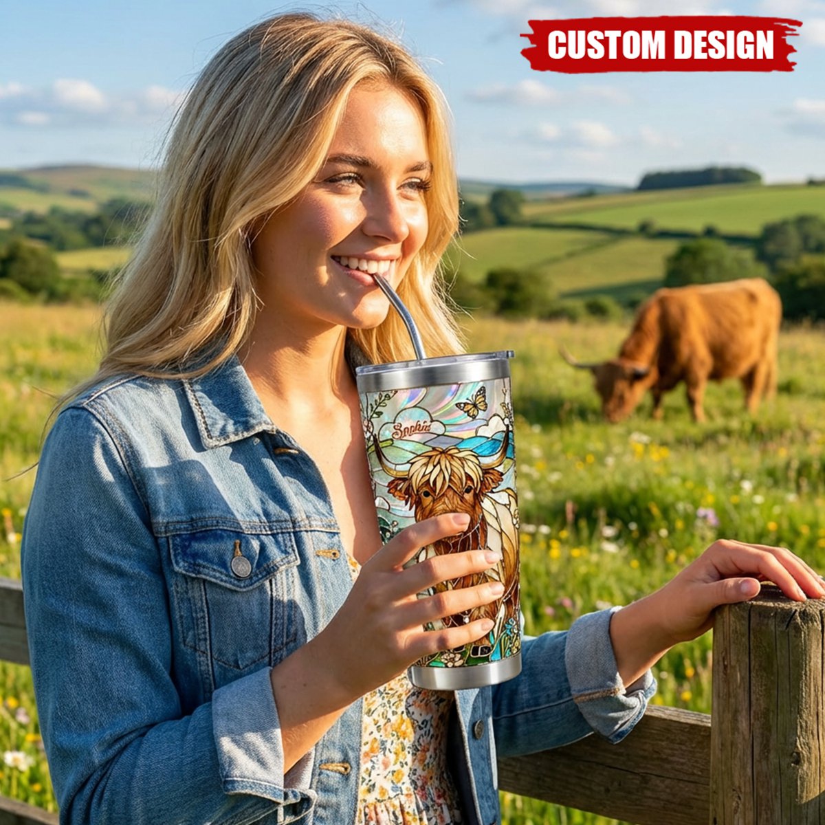 Love Highland Cows - Personalized Highland Cow Tumbler