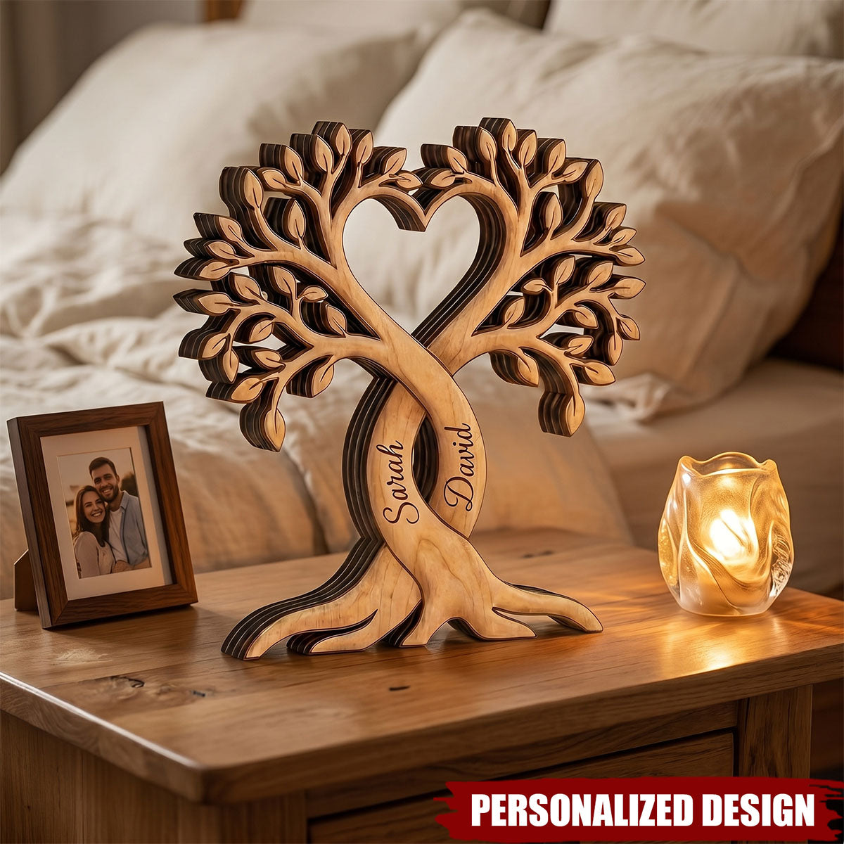 Personalized Couple Wooden Plaque-Wedding Anniversary Gift