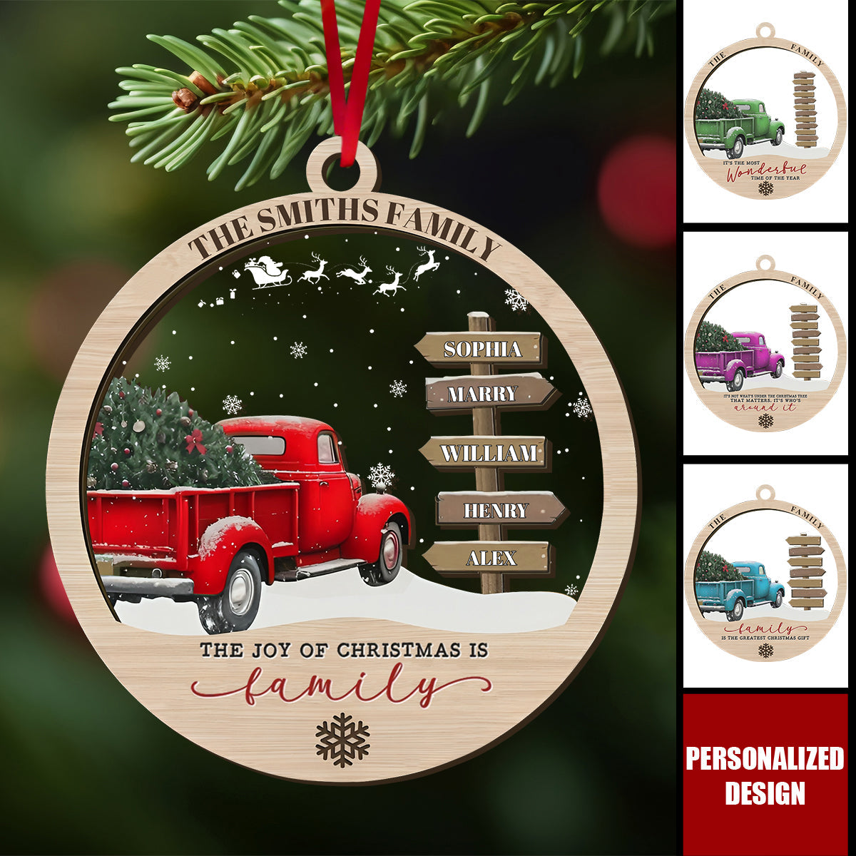 Personalized Family Christmas Ornament-Gift For Christmas