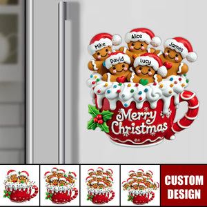 Merry Christmas - Personalized Decal/Sticker, Gift For Family