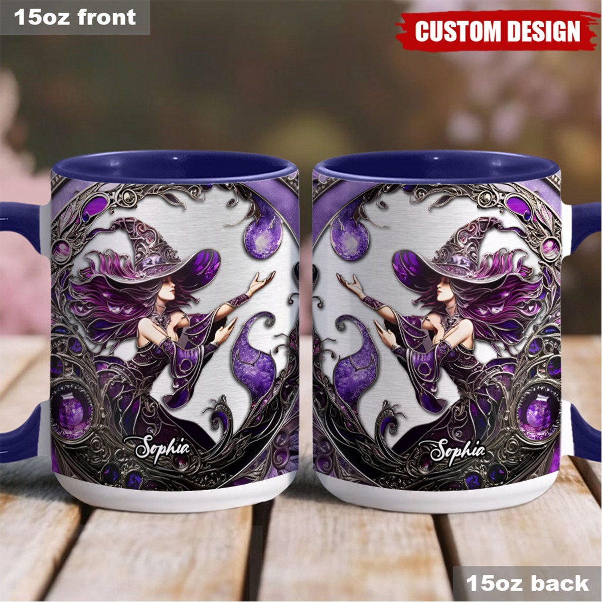 Beautiful Witch - Personalized Witch Accent Mug