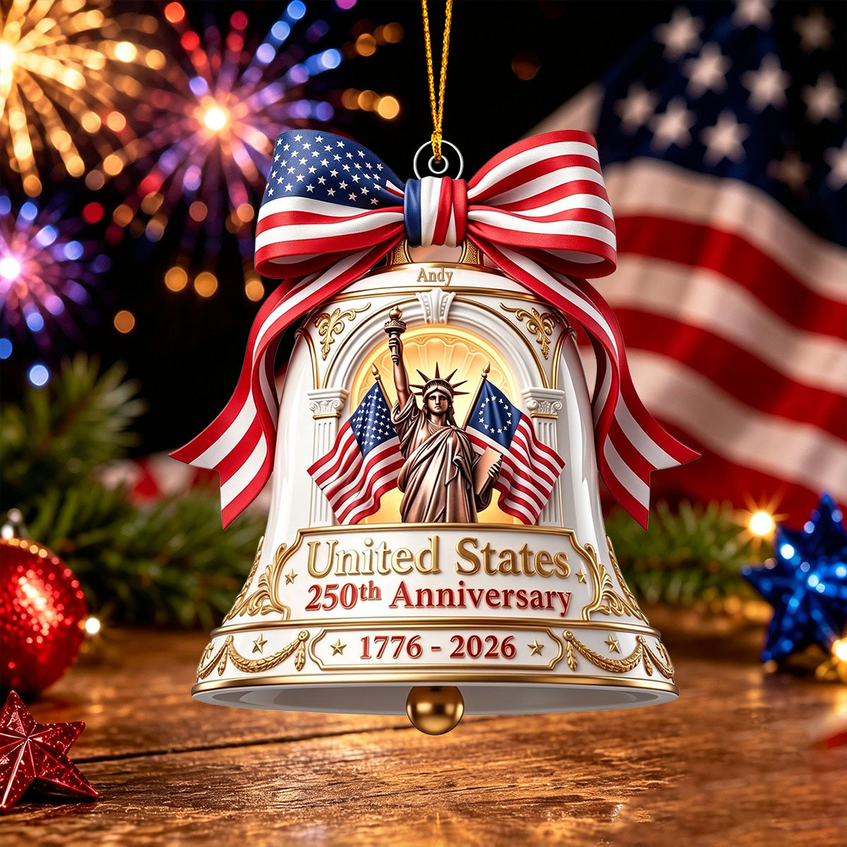 250th Anniversary of Americana ，Ornament Independence Day Gift