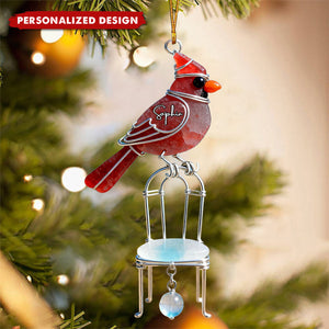 Personalized Cardinal Memorial Ornament-Memorial Gift For Family