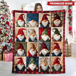 Personalized Vintage Cozy Winter Home Blanket