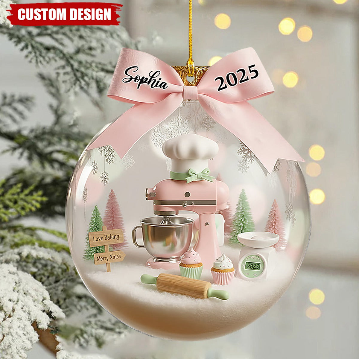 Love Baking - Personalized Baking Ornament