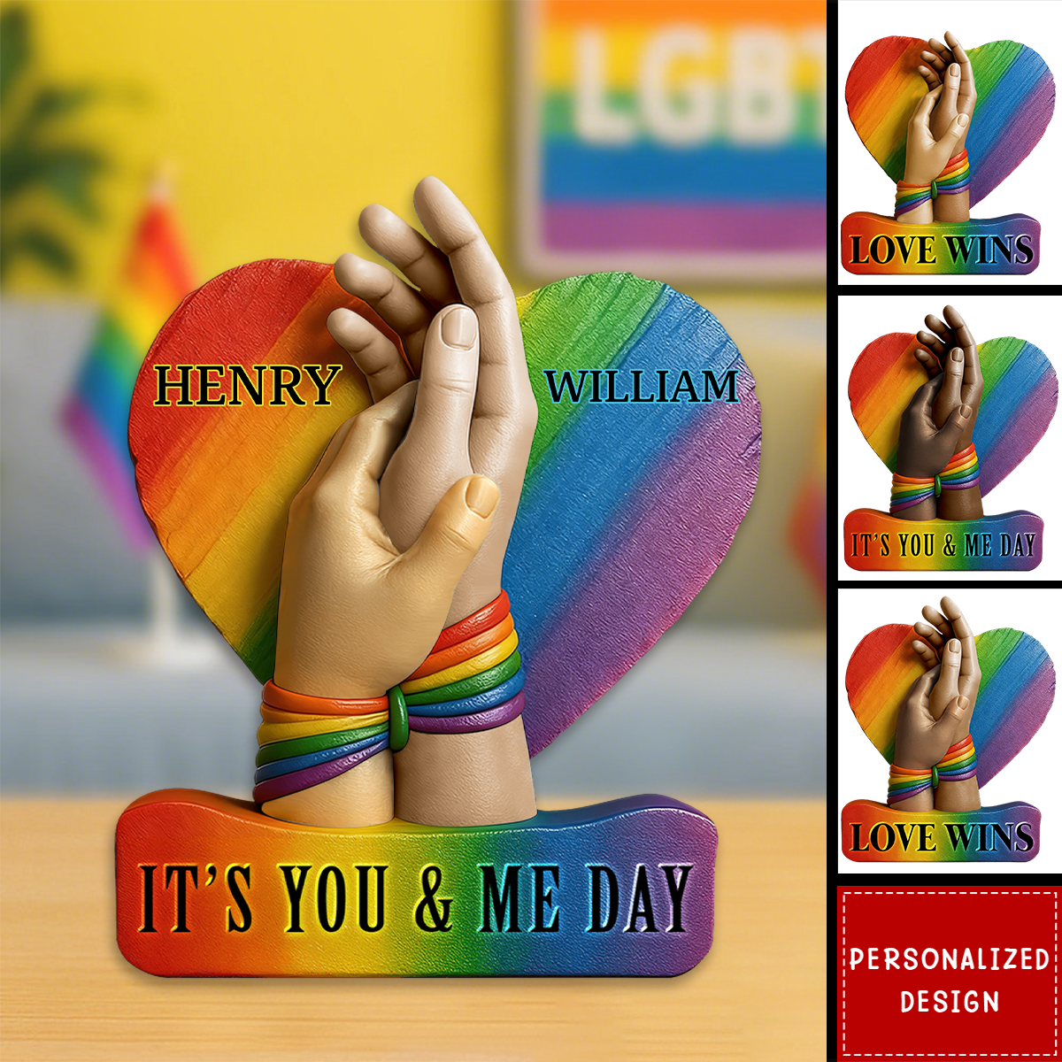 Personalized LGBT Couple Acrylic Plaque-Gifts For Couple