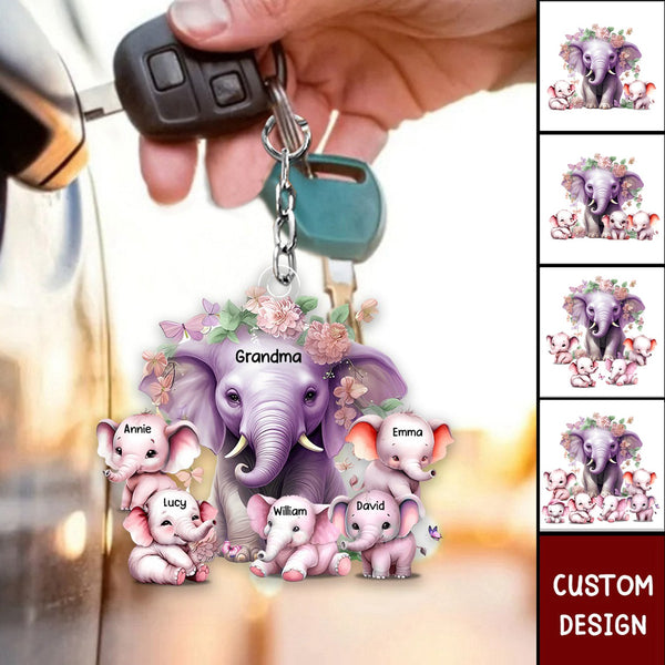 Elephant Keyrng Elephant Keychan Personalzed Mama - Etsy | Elephant Keychan, Keychan