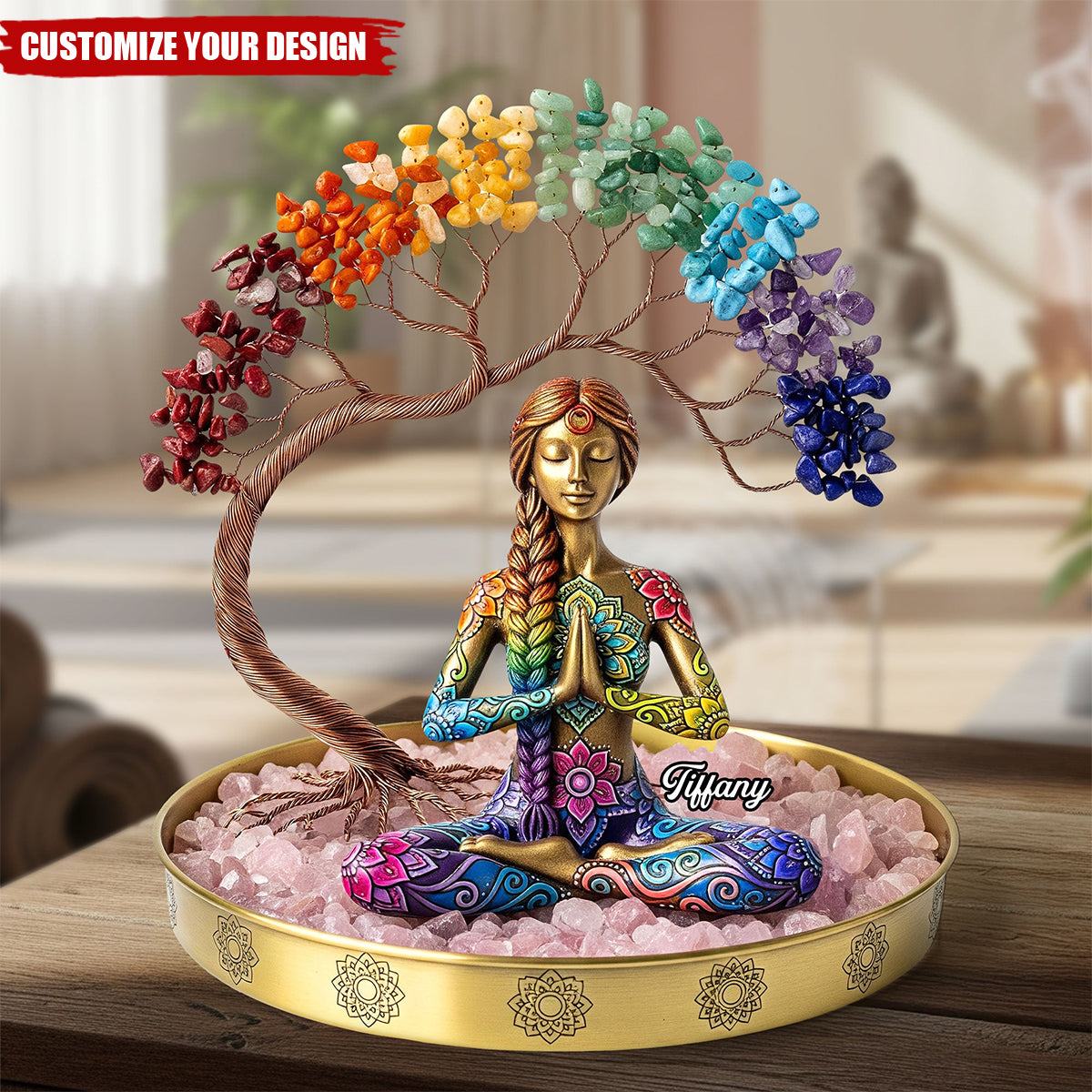 Yoga Girl Plaque - Personalized Gifts For Yoga Lovers