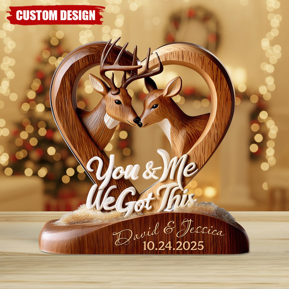 You And Me We Got This - Personalized Custom Shaped Acrylic Plaque