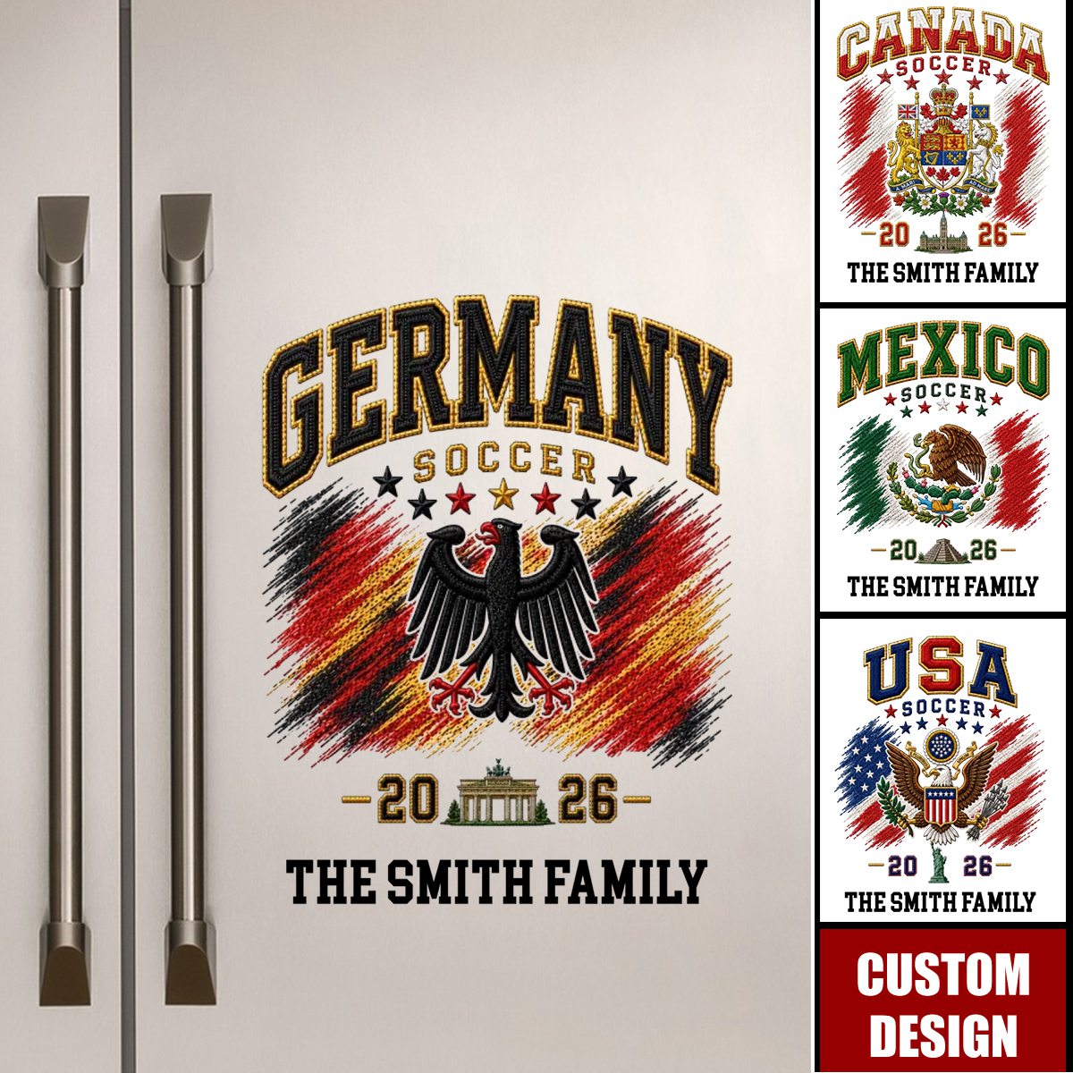 Personalized International Soccer Tournament Party Decal Sticker - Gifts For Soccer Lovers