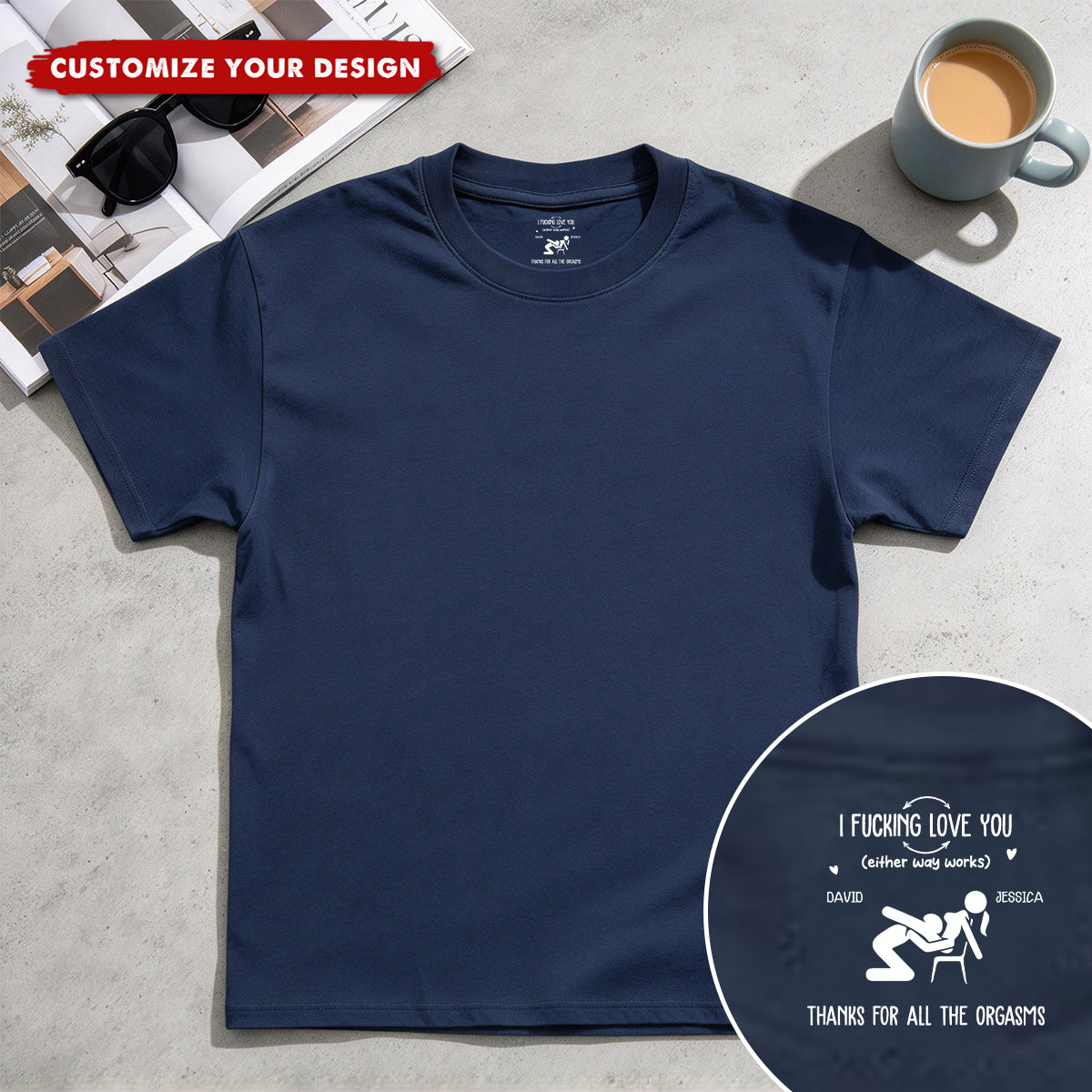 I F Love You Thanks For All The Orgasms Funny Gifts For Husband - Personalized Shirt