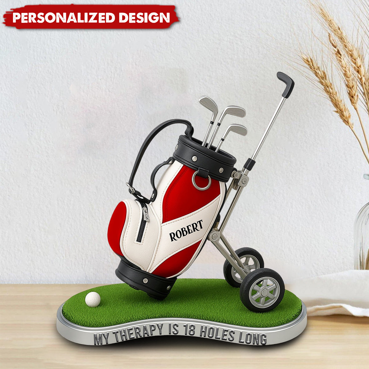 Golf Therapy Acrylic Plaque-Personalized Gifts For Golf Lovers