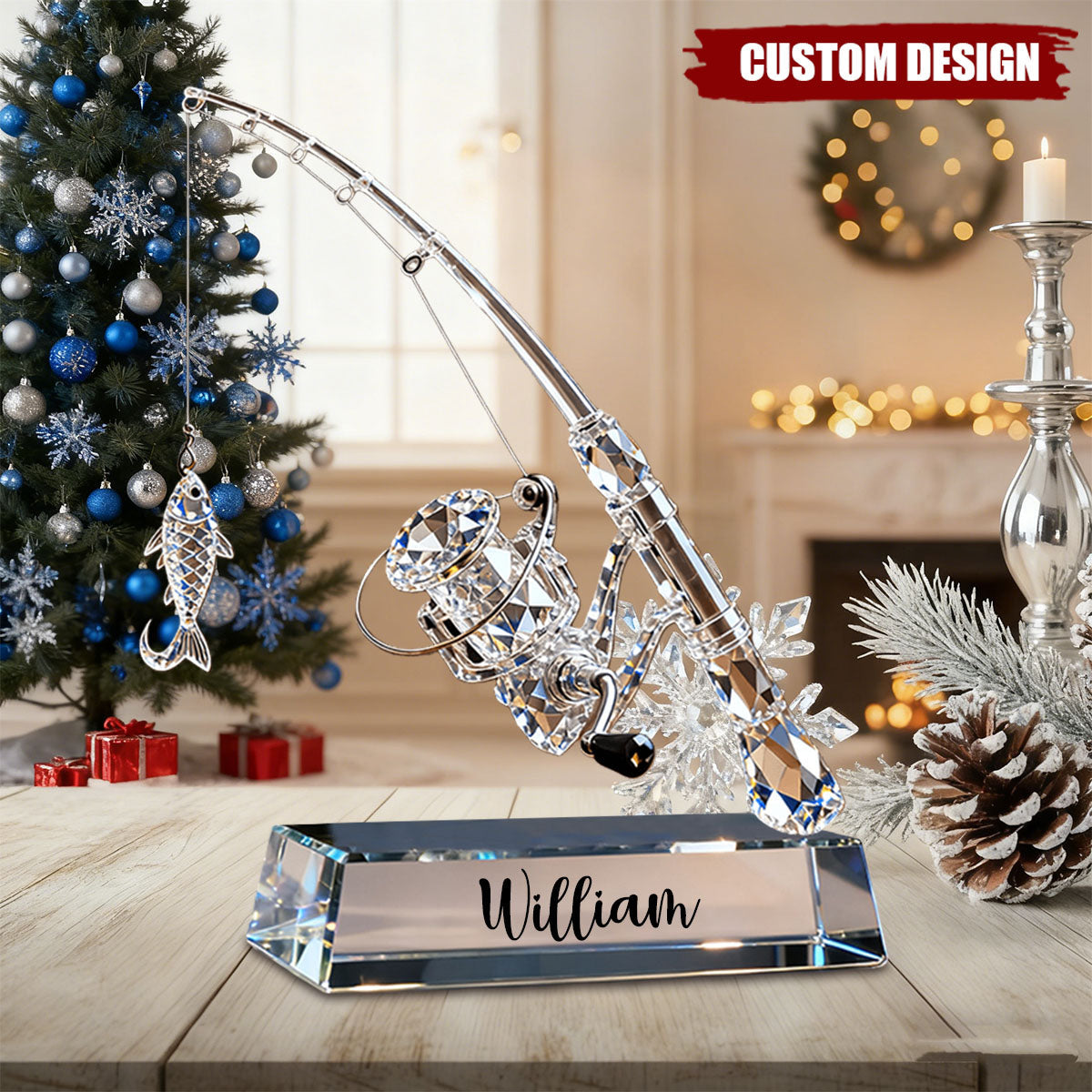 Personalized Fishing Rod Plaque - Gift For Fishing Lover