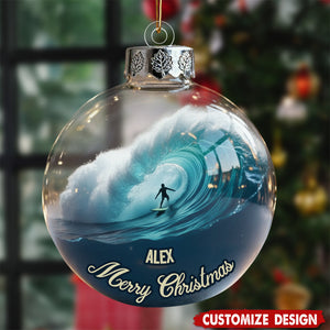 Surfing Life - Personalized Surfing Ornament