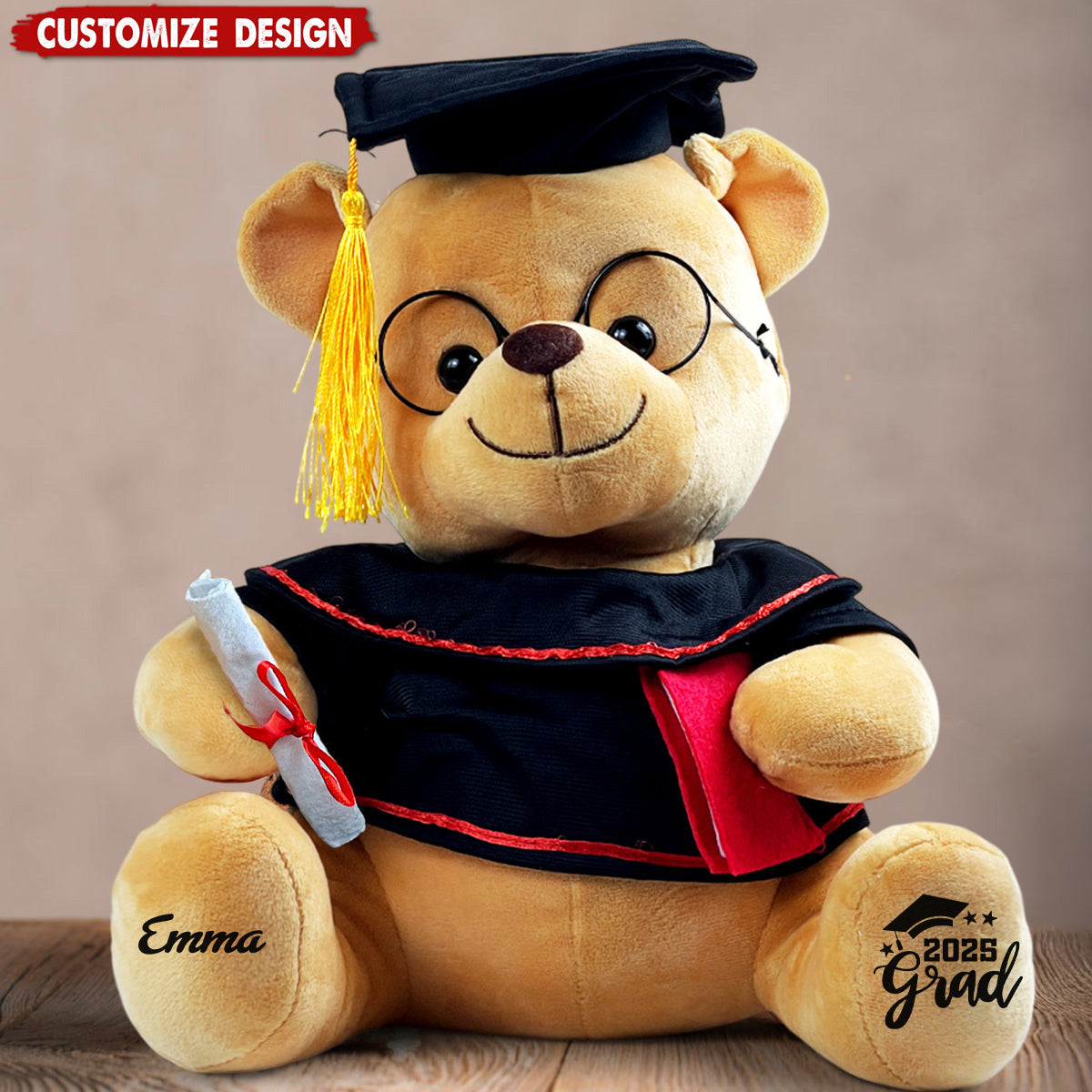 Graduation Beae 2025 Grad - Personalized Graduation Bear - facamart