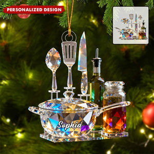 Personalized Kitchenware Set Themed Ornaments
