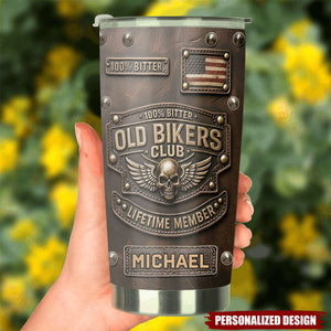 Old Biker Club-Personalized Biker Tumbler