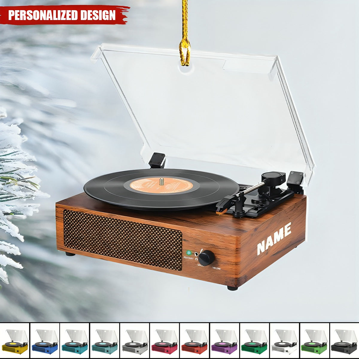2024 New Release Personalized Vinyl Record Ornament-Gift For Vinyl Record Lovers