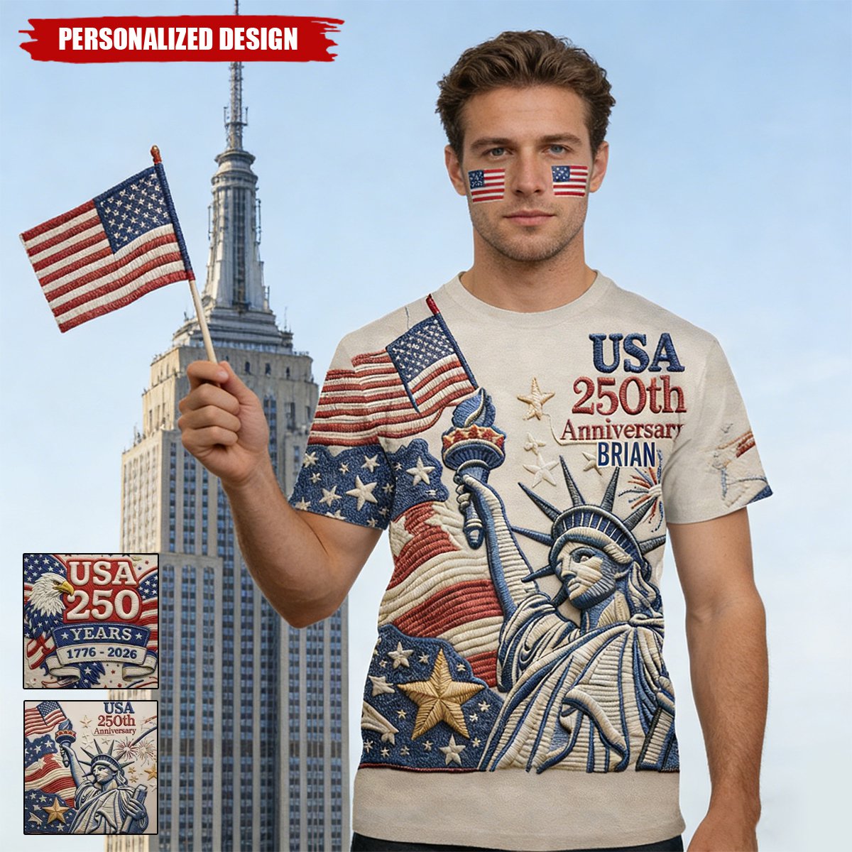 US 250th Anniversary-Personalized T-Shirt/Sweatshirt