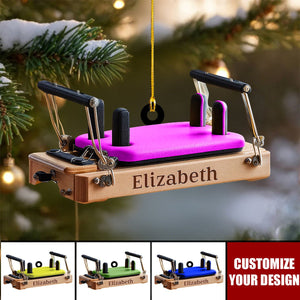 Custom Pilates Reformer Acrylic Ornament, Unique Gift for Pilates Instructor & Lover