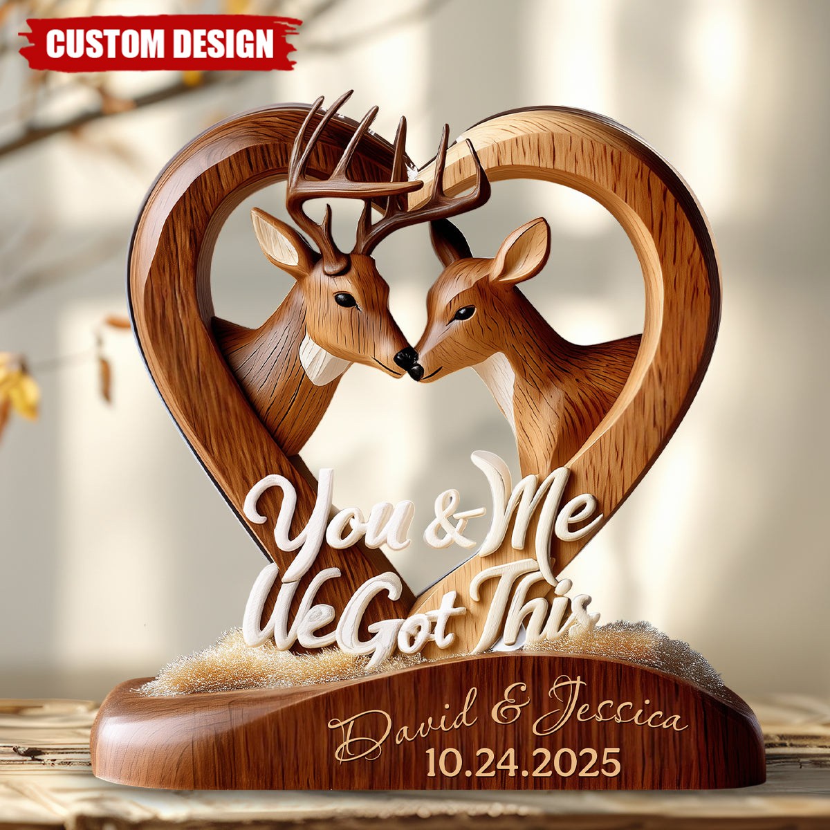 You And Me We Got This - Personalized Custom Shaped Acrylic Plaque