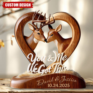 You And Me We Got This - Personalized Custom Shaped Acrylic Plaque