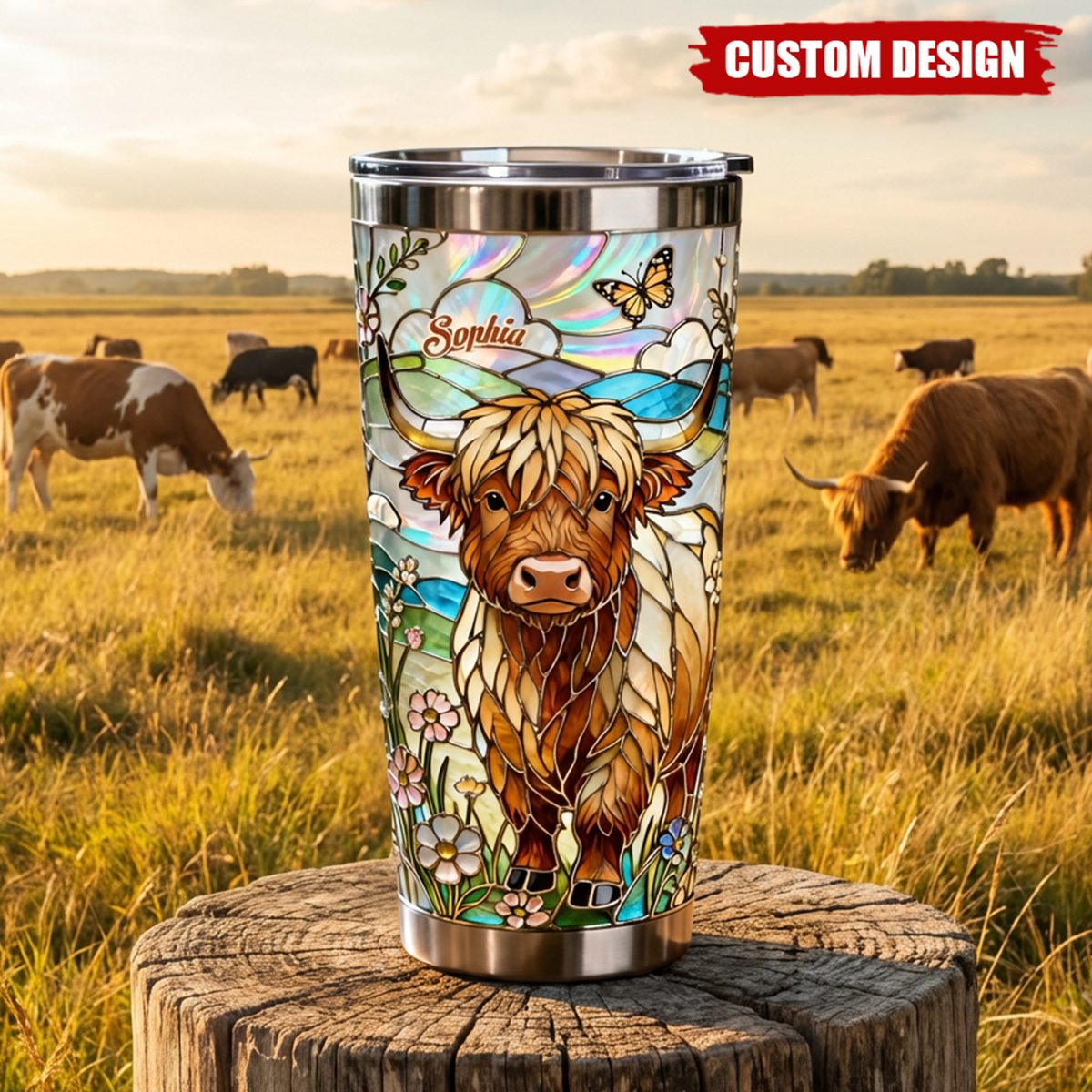 Love Highland Cows - Personalized Highland Cow Tumbler